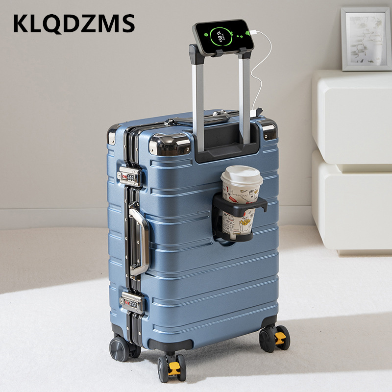 KLQDZMS アルミフレームスーツケース大容量トロリーケー - Aluminum Case 65 のレビューと価格