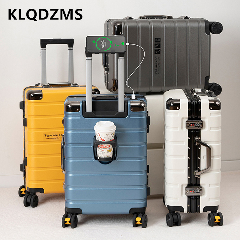 KLQDZMS アルミフレームスーツケース大容量トロリーケー - Aluminum Case 65 のレビューと価格