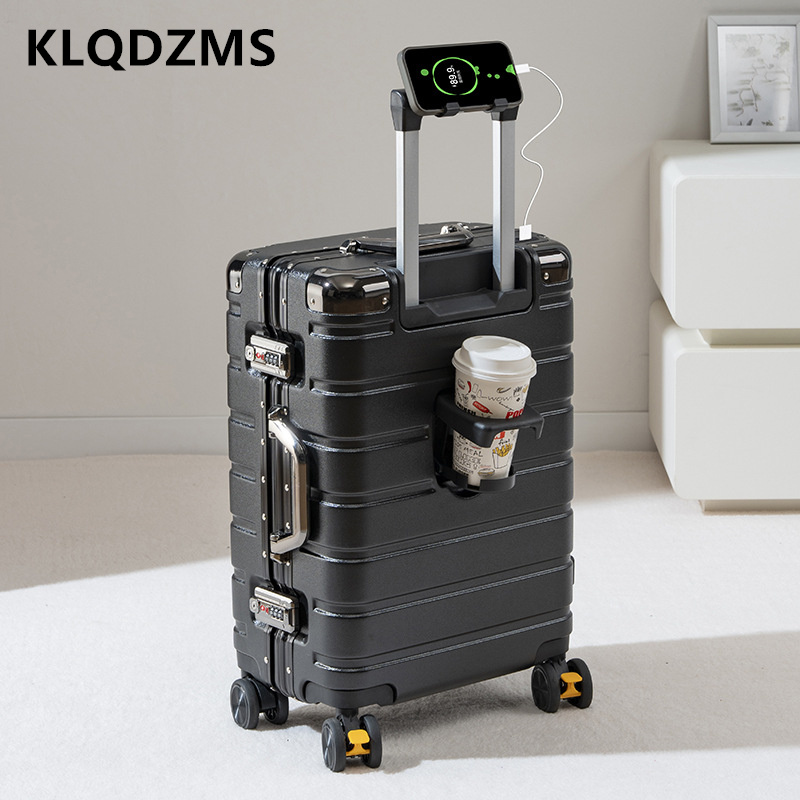 KLQDZMS アルミフレームスーツケース大容量トロリーケー - Aluminum Case 65 のレビューと価格